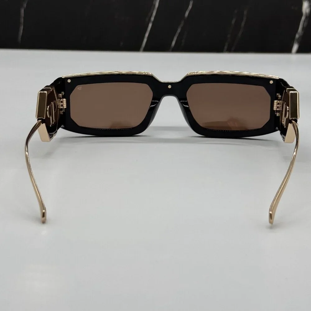 NEW SPP119M 700G PHILIPP PLEIN ROSE VENUS SHINY BLACK `MEN SUNGLASSES